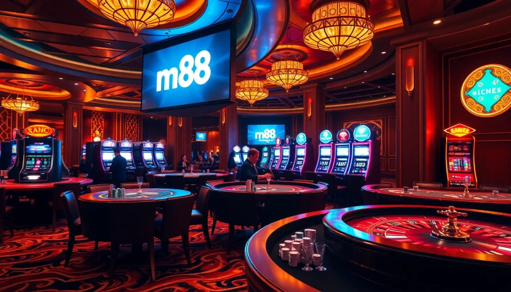 Experience excitement at mm88 kjc with players engaging in thrilling casino games.