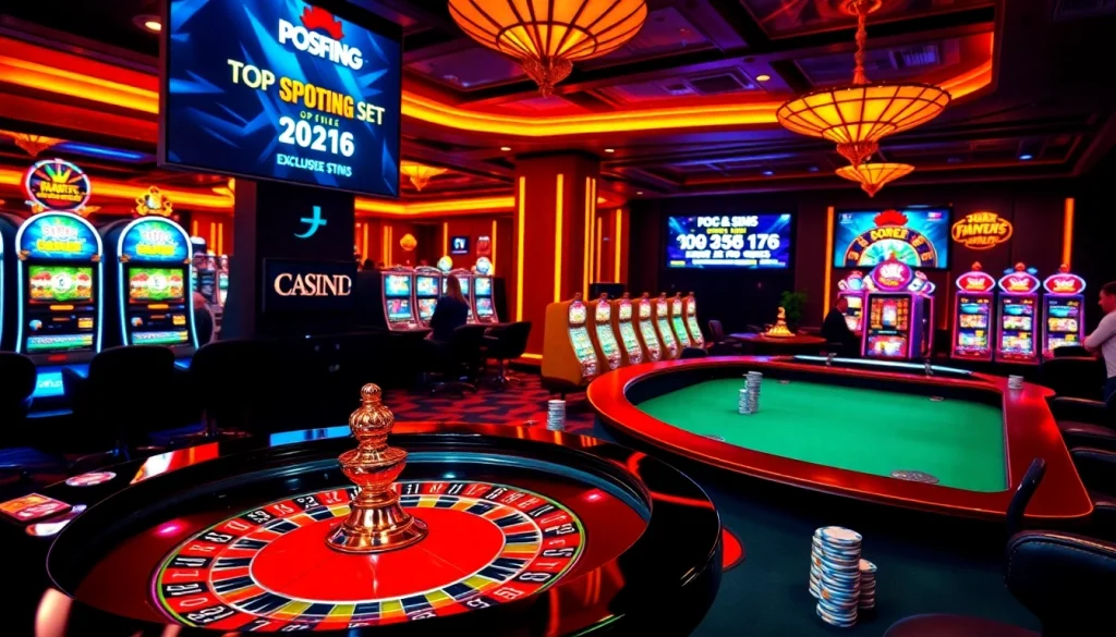 Experience thrilling gaming at meilleurs sites de paris sportifs 2026 with vibrant tables and digital displays.