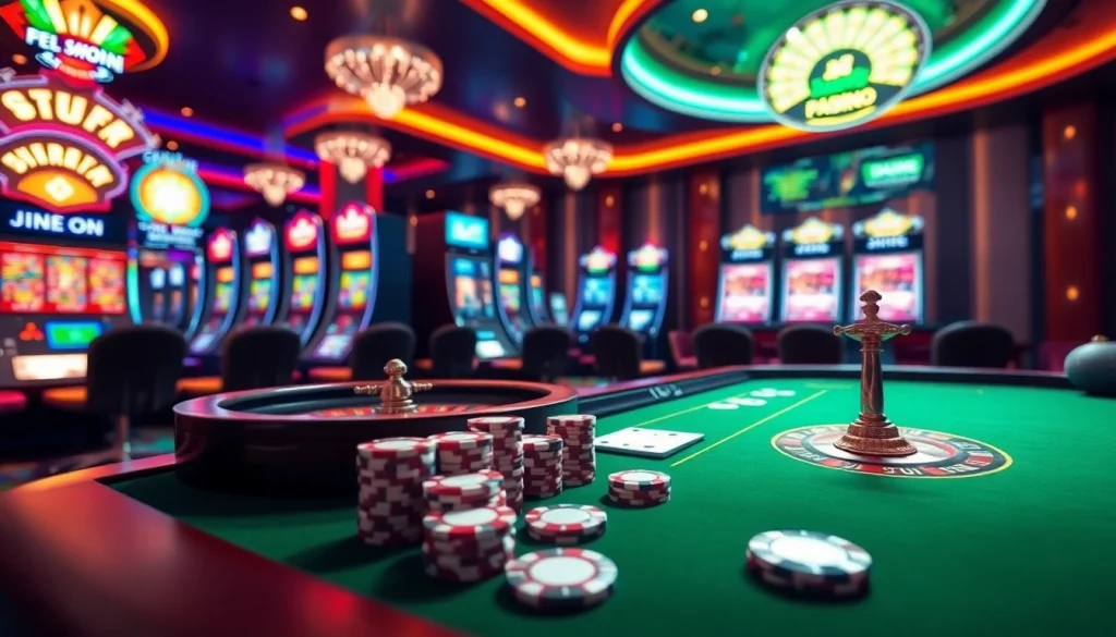 Experience excitement at casino français crypto with dynamic poker games and vibrant slot machines.