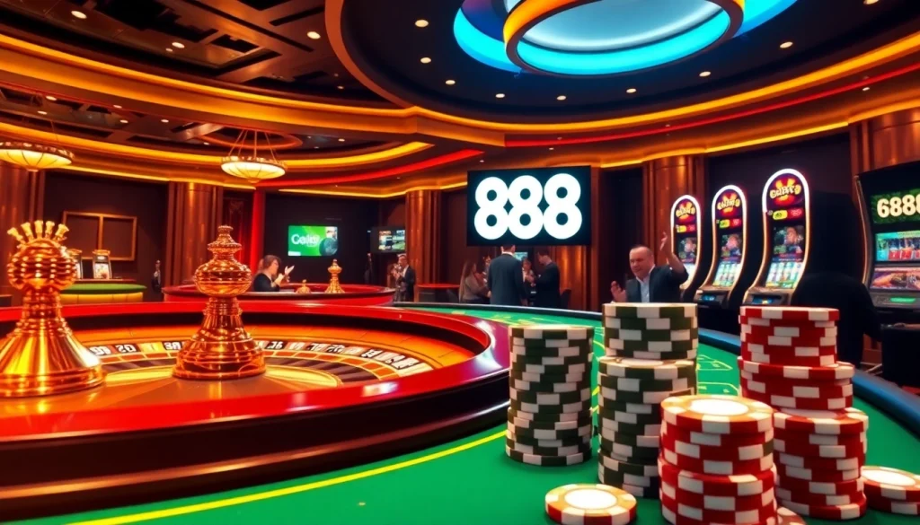 Experience the excitement at u 888 casino with vibrant betting tables and winning moments.