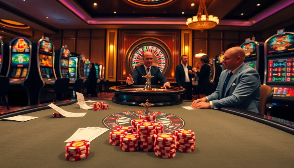 Engage in thrilling gameplay at https://nk88net.com/ featuring luxurious casino tables and vibrant atmosphere.