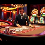 Experience the excitement of 28bet with luxurious casino visuals featuring poker games and roulette.