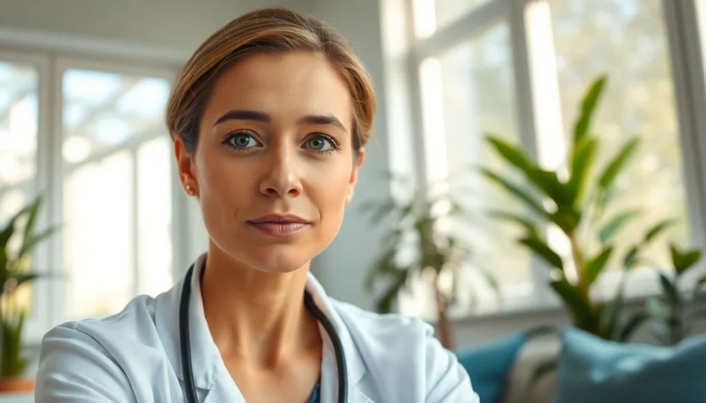 Understanding depression symptoms during a mental health consultation in a serene setting.