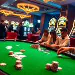 Engage in thrilling gameplay at QQ88COM's professional casino, featuring poker tables, vibrant chips, and high-end slots.